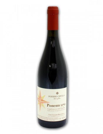Ponente 270 - Lambrusco rifermentato in bottiglia - Podere Cipolla 0,75 l